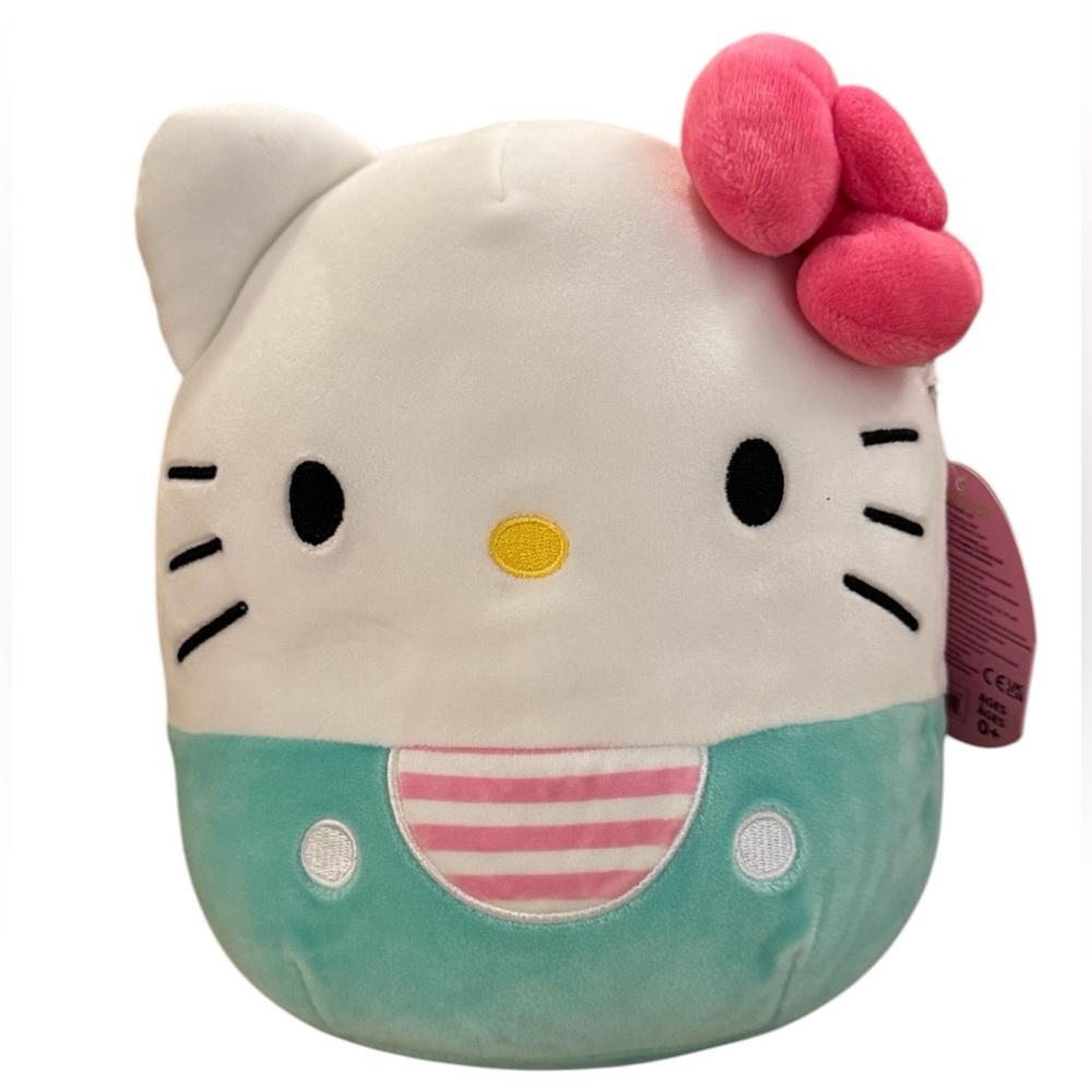 ❌SOLD❌ Hello Kitty 8” Squishmallow with Partially-torn Tag - Picture 1 of 7